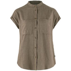Fjällräven Ãvik Hemp Shirt S/S Womens, Suede Brown